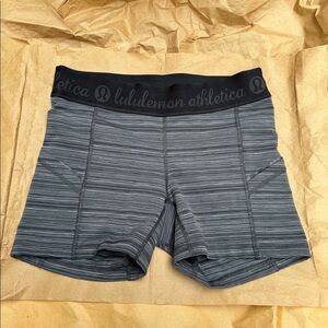 Lululemon Tights Waistband Space Grey Shorts